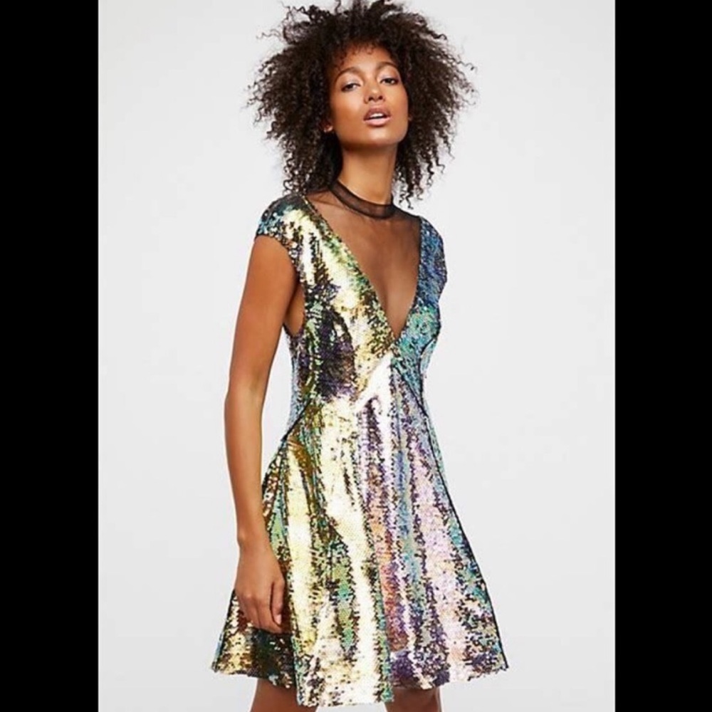 🌵NWT🌵Free People Dance ‘Til Dawn Mermaid Dress - Picture 12 of 14